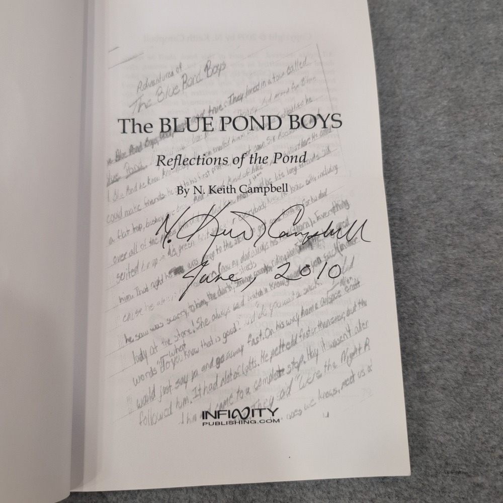 The Blue Pond Boys Reflections of the Pond by N Keith Campbell Signed Book - Picture 3 of 6
